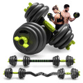 Rubber Coated Use Dumbbell Barbell Set free weights